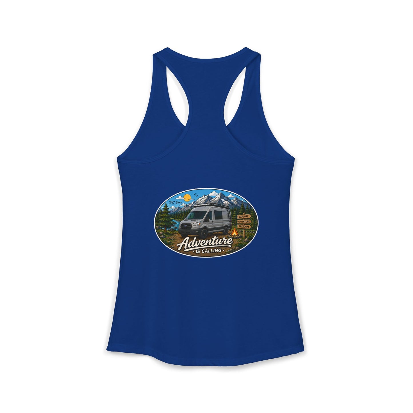 Ford Transit Merchandise Adventure is Calling Women's Ideal Racerback Tank