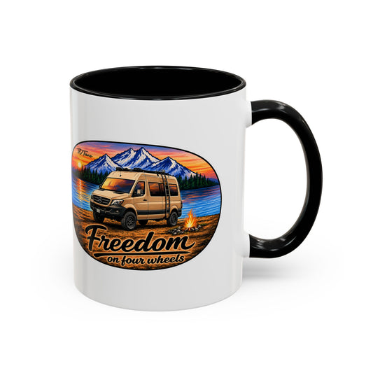 Sprinter Van Freedom on Four Wheels Accent Coffee Mug (11, 15oz)