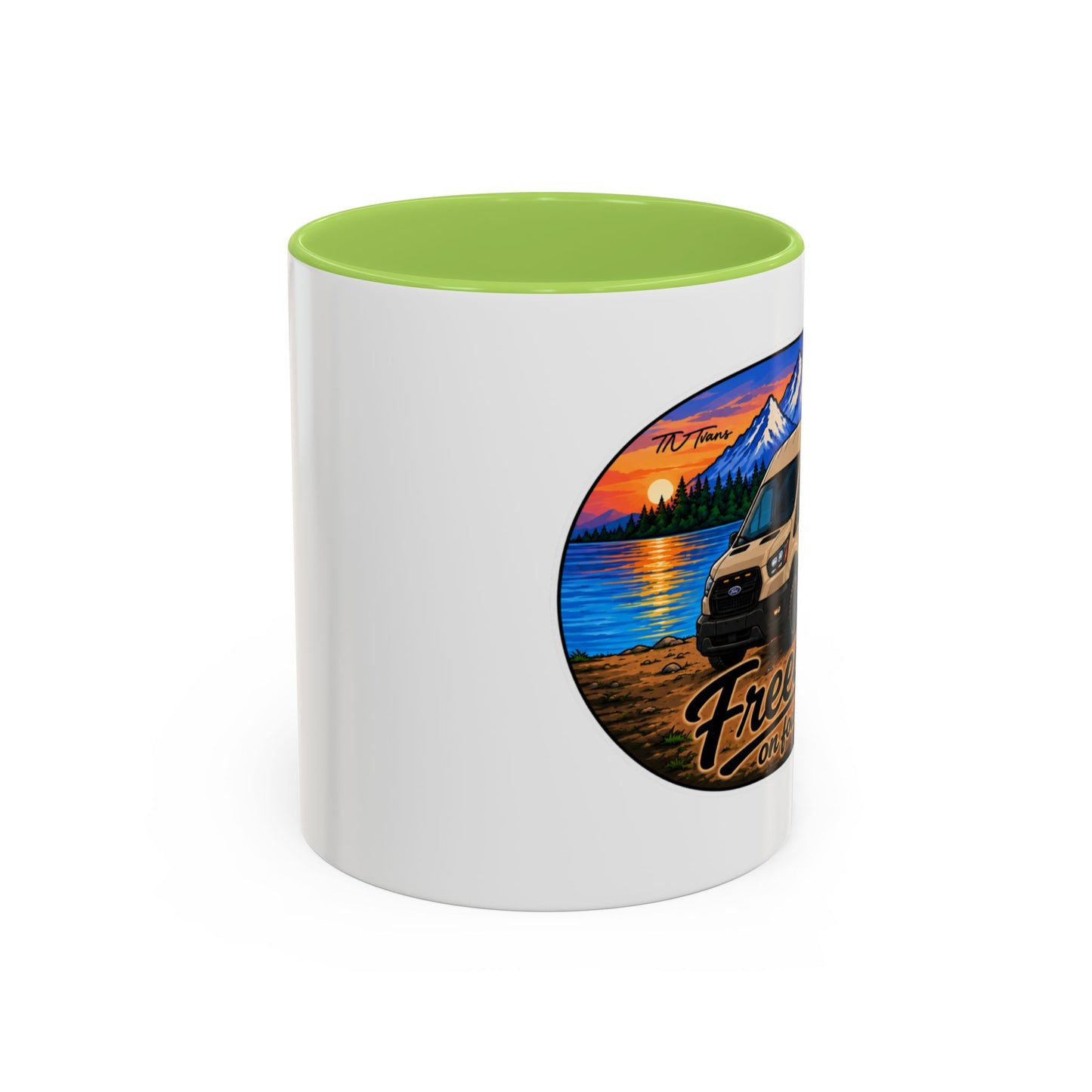 Ford Transit Freedom on Four Wheels Accent Coffee Mug (11, 15oz)