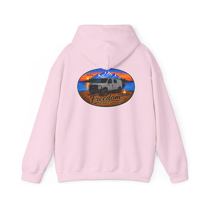 Ford Econoline Merchandise Freedom on Four Wheels Unisex Heavy Blend™ Hooded Sweatshirt