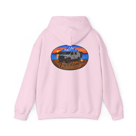 Ford Econoline Merchandise Freedom on Four Wheels Unisex Heavy Blend™ Hooded Sweatshirt