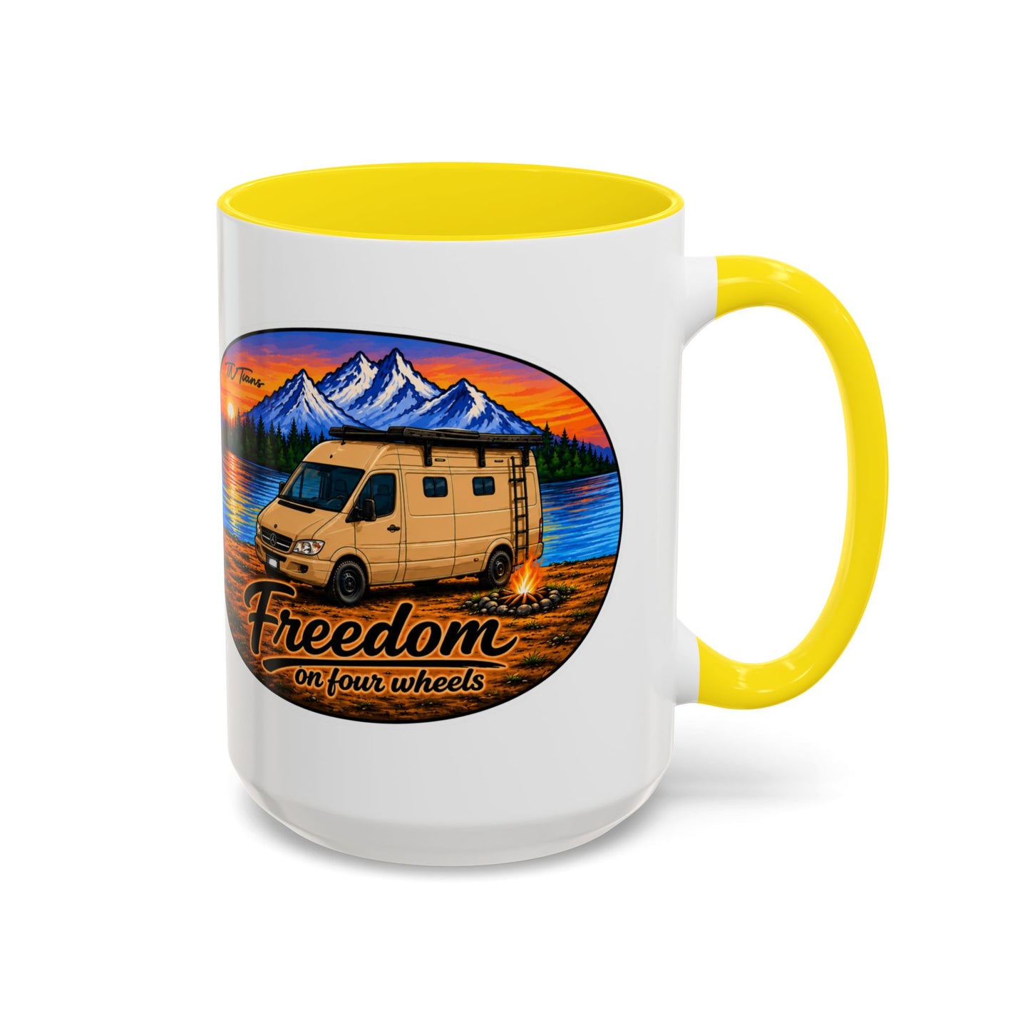 Sprinter T1N Freedom on Four Wheels Accent Coffee Mug (11, 15oz)