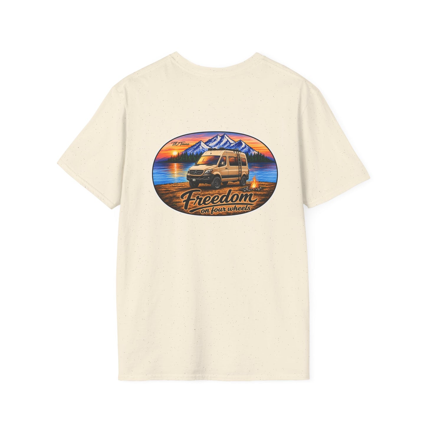Mercedes Sprinter Freedom on Four Wheels Unisex Softstyle T-Shirt