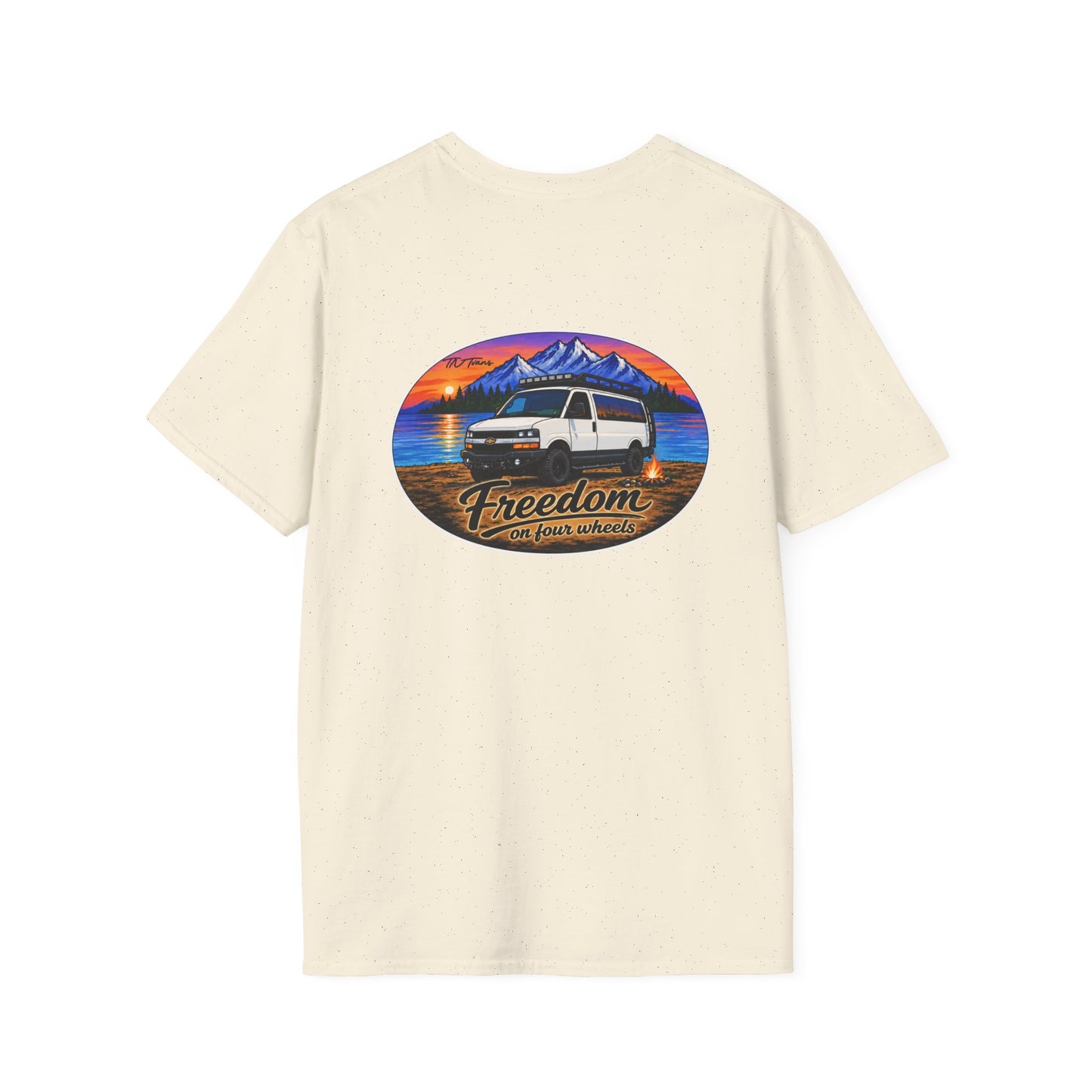 Chevy Express Van T-Shirt Freedom on Four Wheels