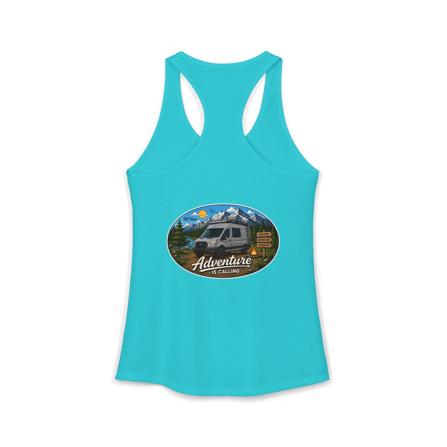 Ford Transit Merchandise Adventure is Calling Women's Ideal Racerback Tank