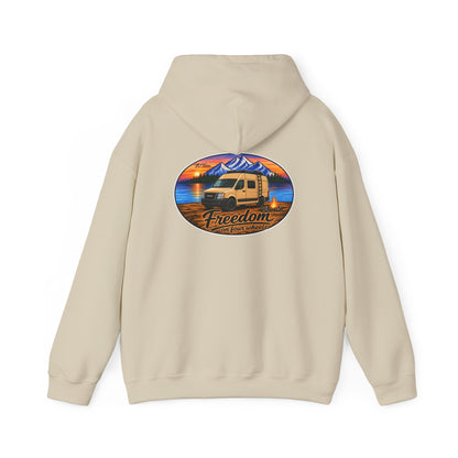 Nissan NV Merchandise Van 2500 3500 Freedom on Four Wheels Unisex Heavy Blend™ Hooded Sweatshirt