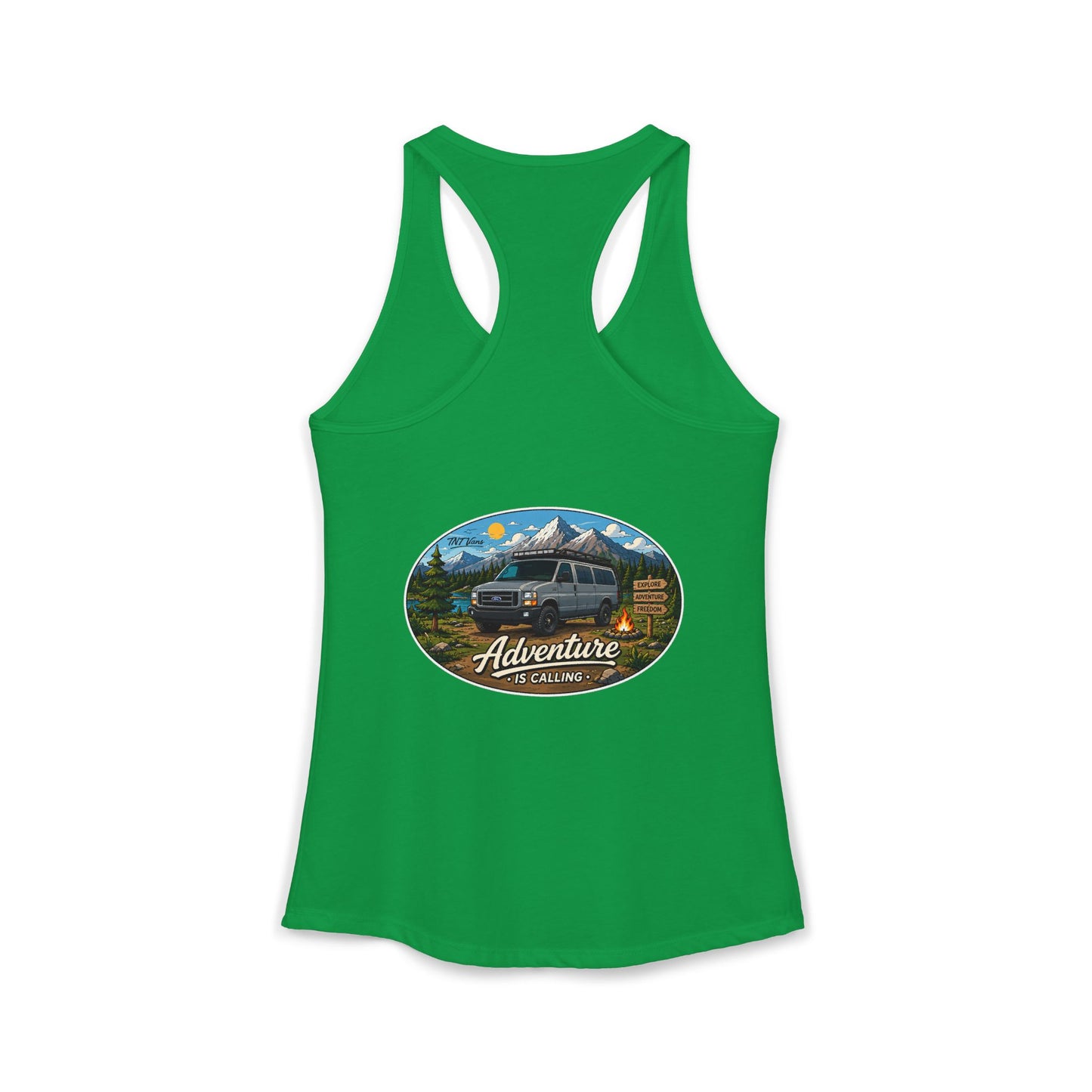 Ford Econoline Merchandise Adventure is Calling Women's Ideal Racerback Tank