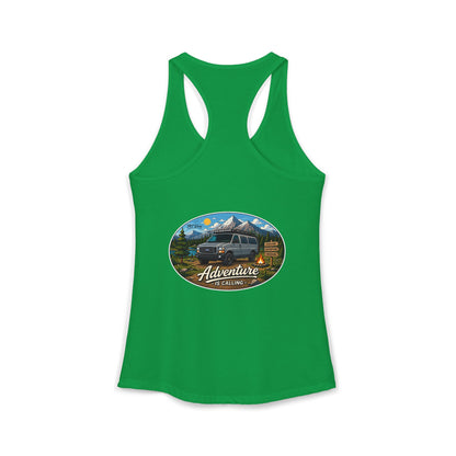 Ford Econoline Merchandise Adventure is Calling Women's Ideal Racerback Tank