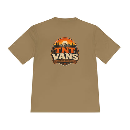 TNTvans Merchandise Built for Adventure Unisex Moisture Wicking Tee