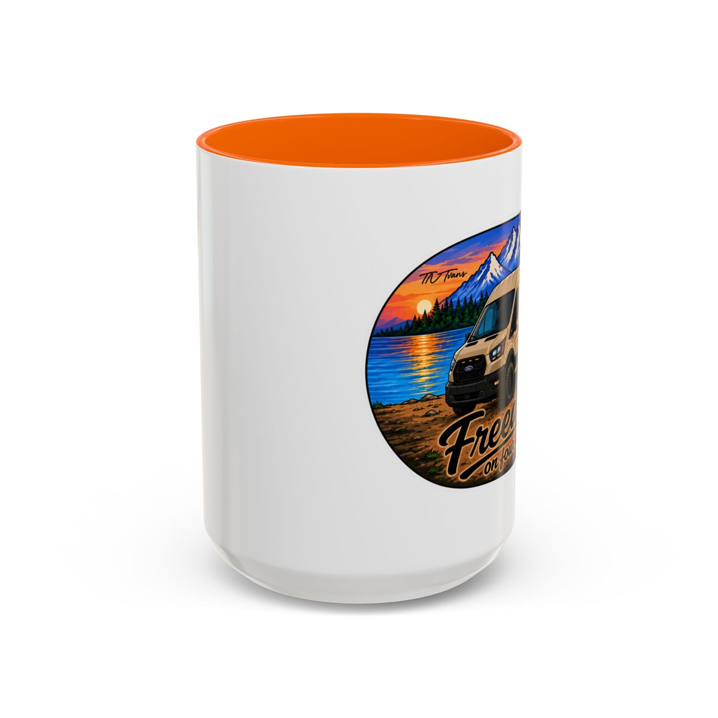Ford Transit Freedom on Four Wheels Accent Coffee Mug (11, 15oz)