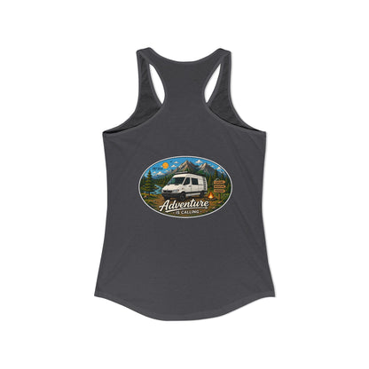 Sprinter T1N Merchandise Adventure is Calling Women's Ideal Racerback Tank