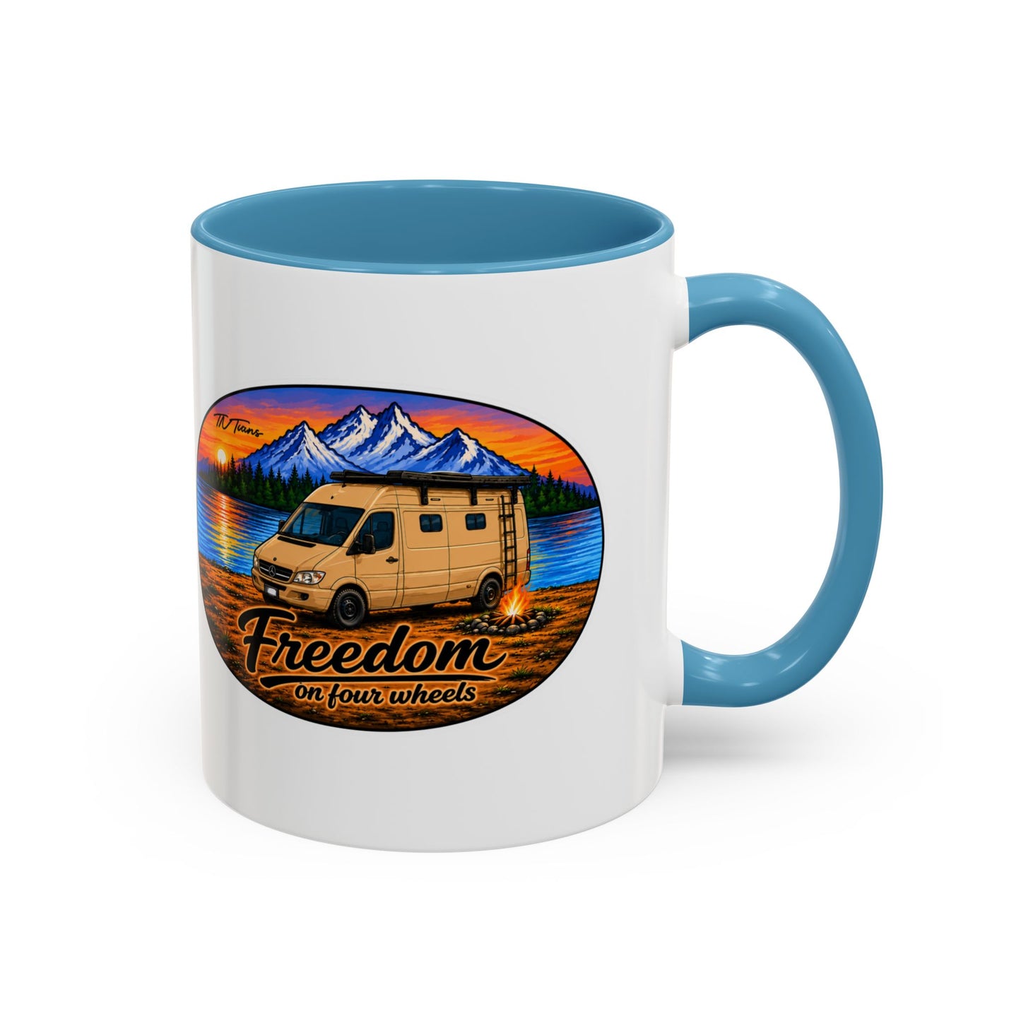 Sprinter T1N Freedom on Four Wheels Accent Coffee Mug (11, 15oz)
