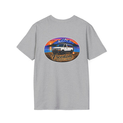 Chevy Express Van T-Shirt Freedom on Four Wheels