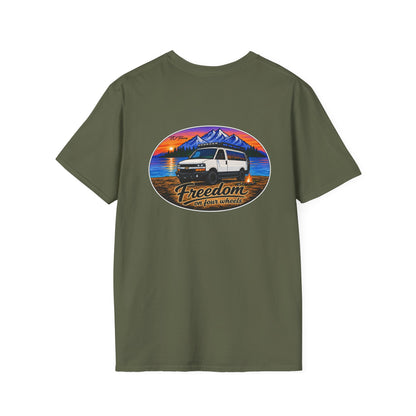 Chevy Express Van T-Shirt Freedom on Four Wheels