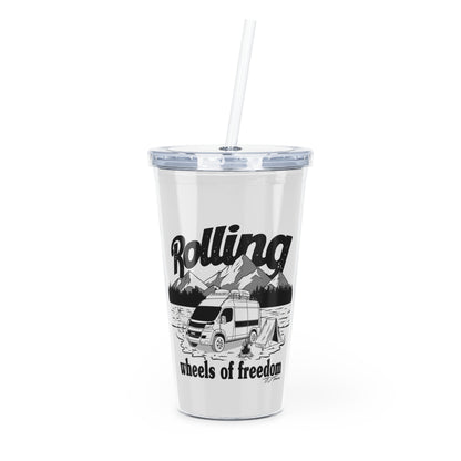 Ram ProMaster Merchandise Plastic Tumbler with Straw