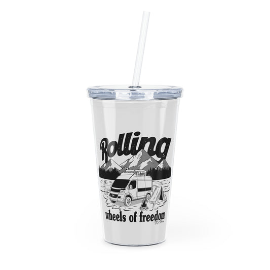 Ram ProMaster Merchandise Plastic Tumbler with Straw