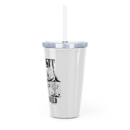 Ford Transit Merchandise Into The Wild Plastic Tumbler with Straw