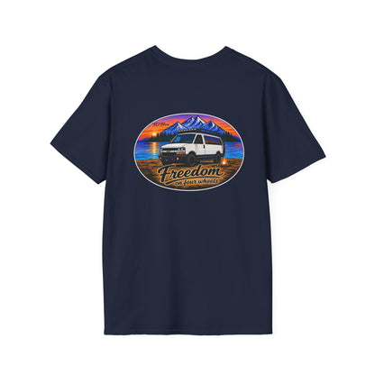 Chevy Express Van T-Shirt Freedom on Four Wheels