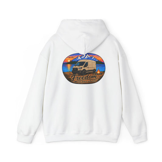 Ford Transit Merchandise Freedom on Four Wheels Unisex Heavy Blend™ Hooded Sweatshirt