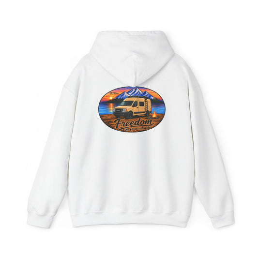 Nissan NV Merchandise Van 2500 3500 Freedom on Four Wheels Unisex Heavy Blend™ Hooded Sweatshirt
