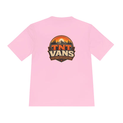 TNTvans Merchandise Built for Adventure Unisex Moisture Wicking Tee