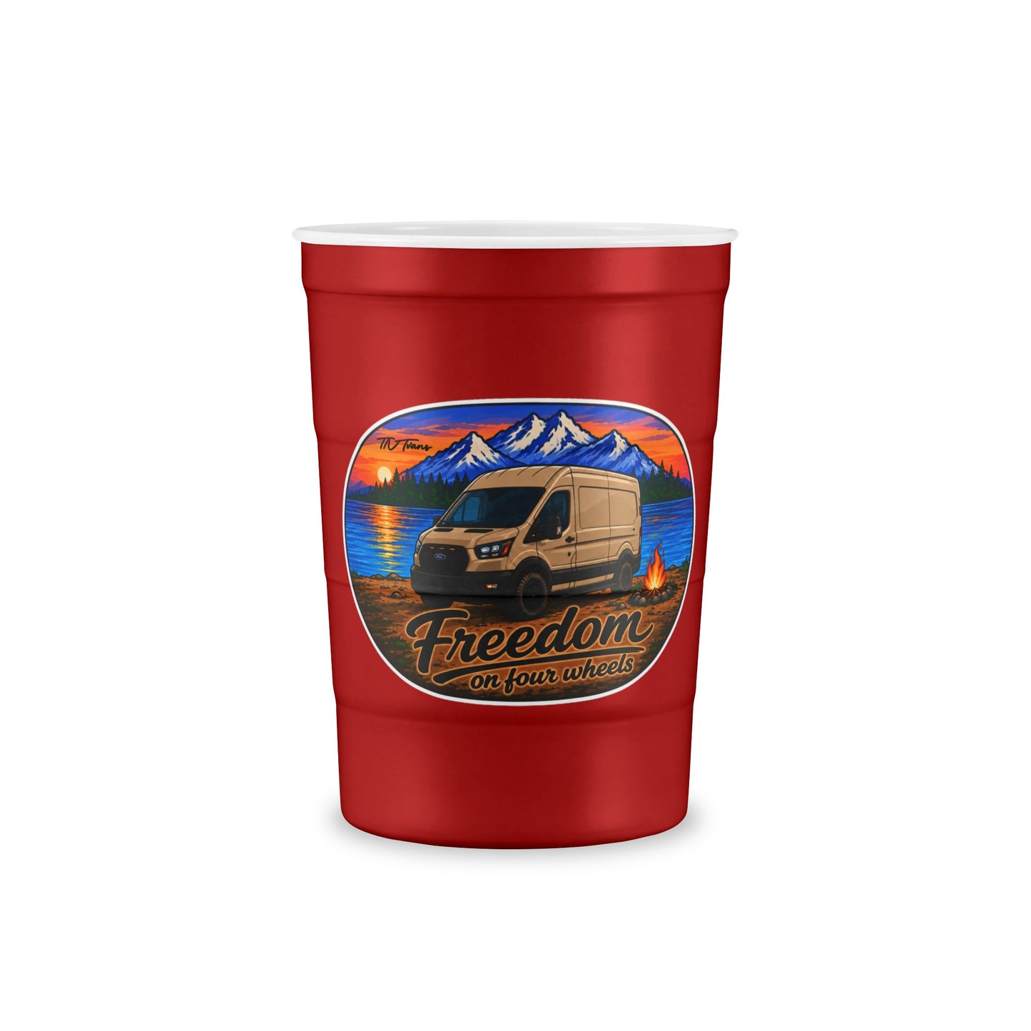 Ford Transit Merchandise Freedom on Four Wheels Recyclable Steel Cup