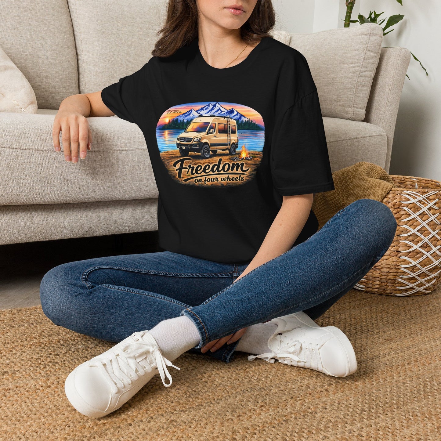 Mercedes Sprinter Van T-Shirt Freedom on Four Wheels