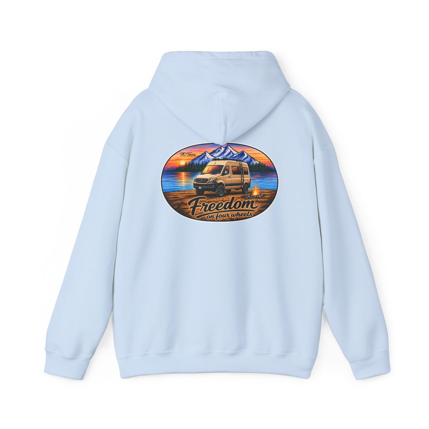 Mercedes Sprinter Merchandise Freedom on Four Wheels Unisex Heavy Blend™ Hooded Sweatshirt