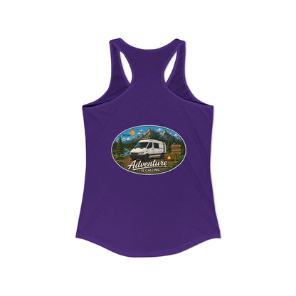 Sprinter T1N Merchandise Adventure is Calling Women's Ideal Racerback Tank