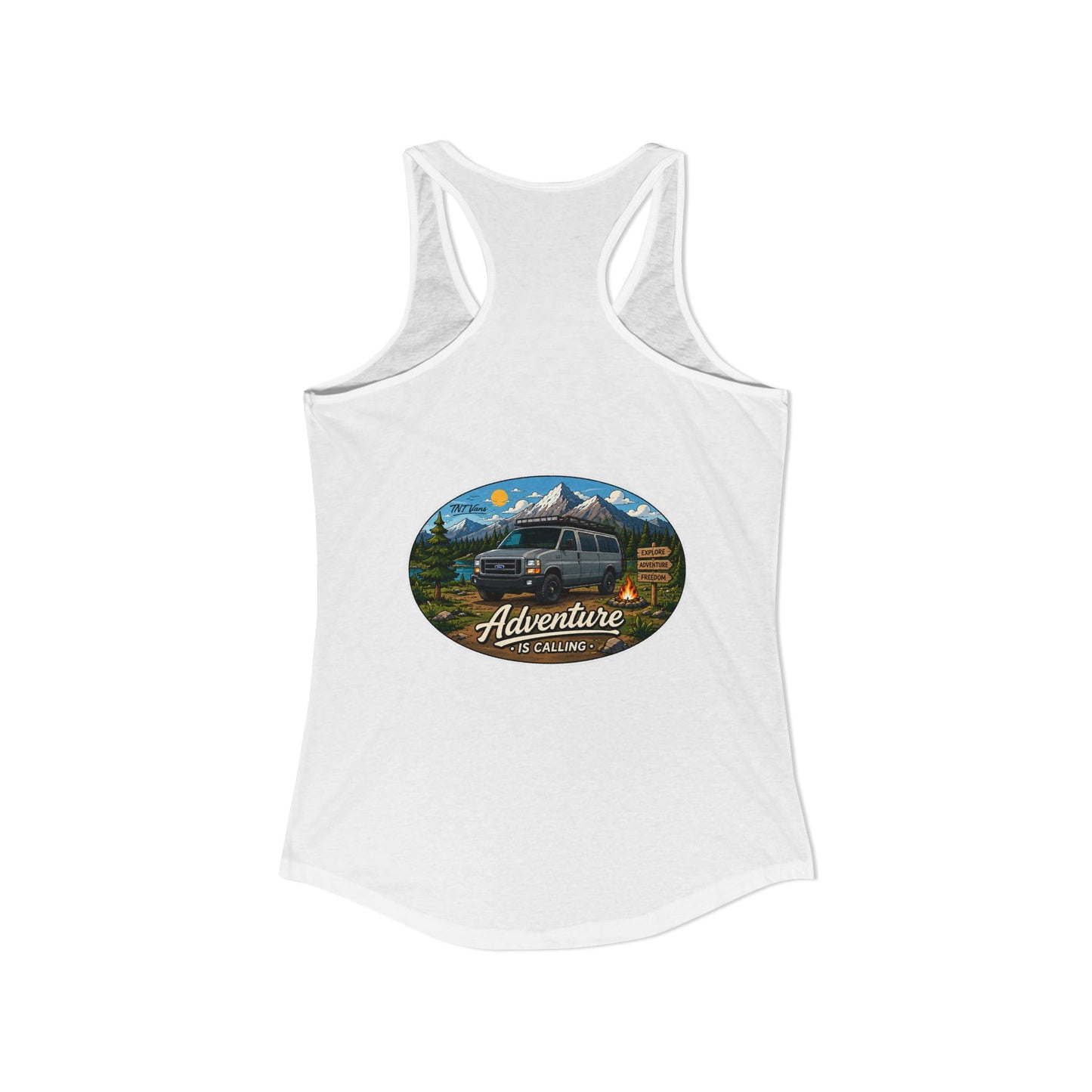 Ford Econoline Merchandise Adventure is Calling Women's Ideal Racerback Tank