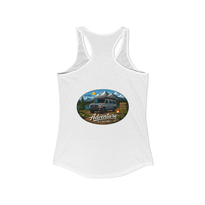Ford Econoline Merchandise Adventure is Calling Women's Ideal Racerback Tank
