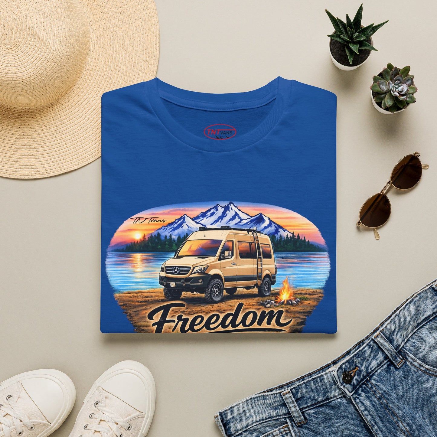 Mercedes Sprinter Van T-Shirt Freedom on Four Wheels