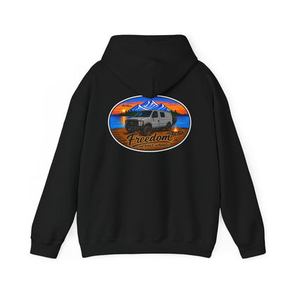 Ford Econoline Merchandise Freedom on Four Wheels Unisex Heavy Blend™ Hooded Sweatshirt
