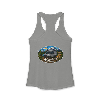 Ford Transit Merchandise Adventure is Calling Women's Ideal Racerback Tank
