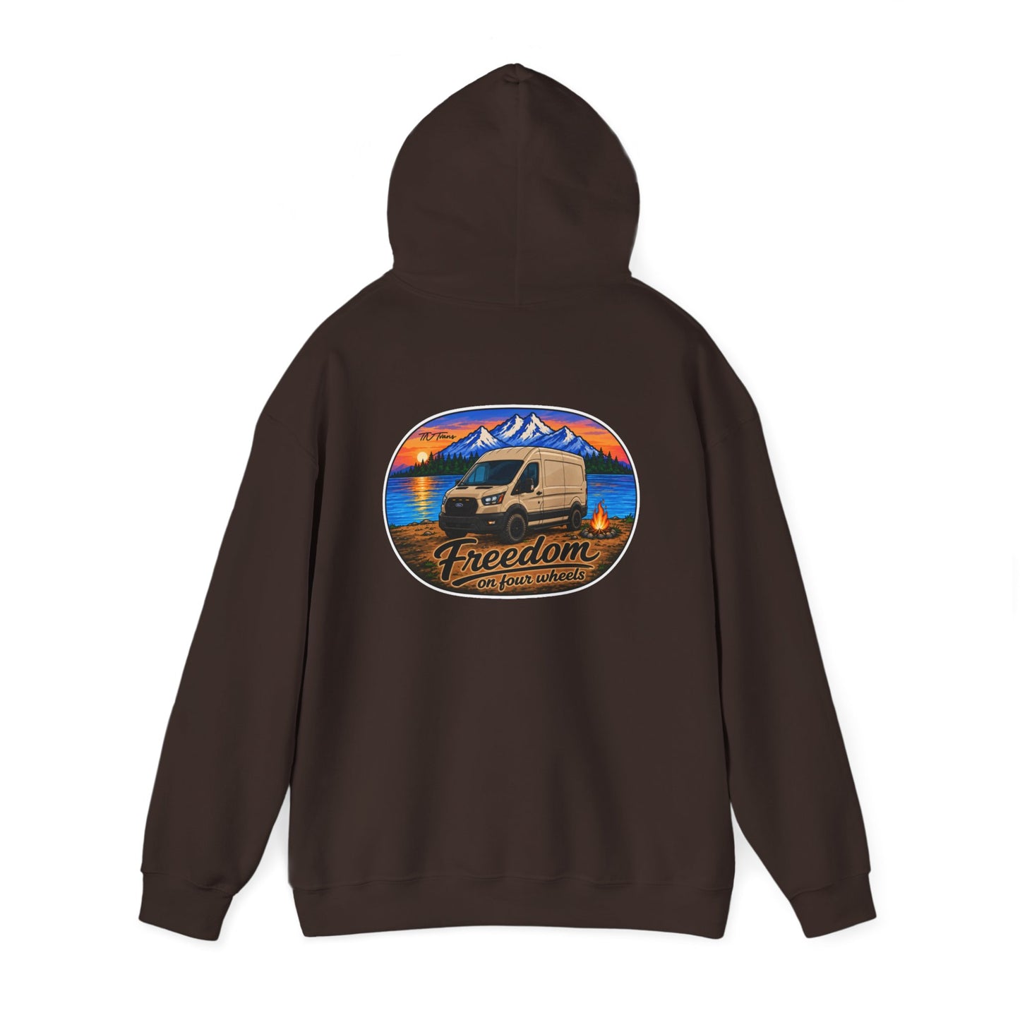 Ford Transit Merchandise Freedom on Four Wheels Unisex Heavy Blend™ Hooded Sweatshirt