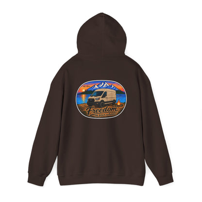 Ford Transit Merchandise Freedom on Four Wheels Unisex Heavy Blend™ Hooded Sweatshirt