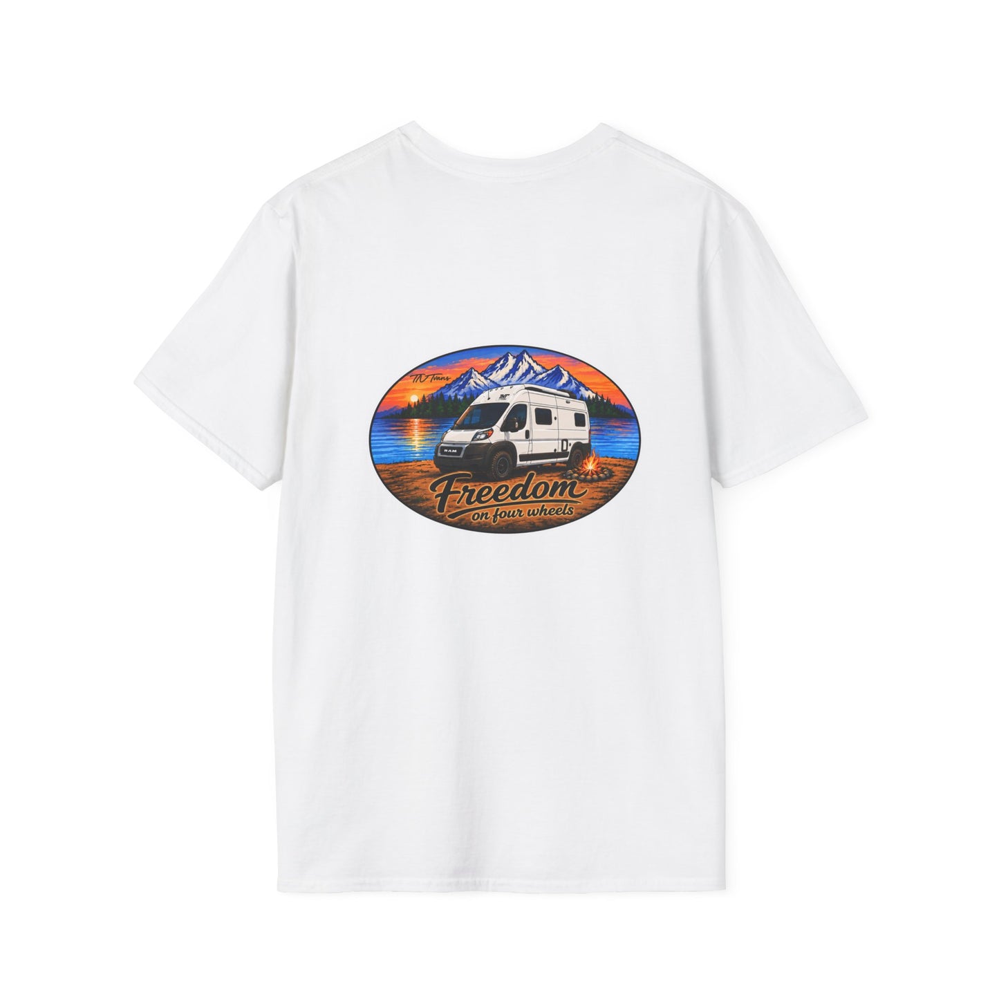 Ram ProMaster Merchandise Freedom on Four Wheels Unisex Softstyle T-Shirt