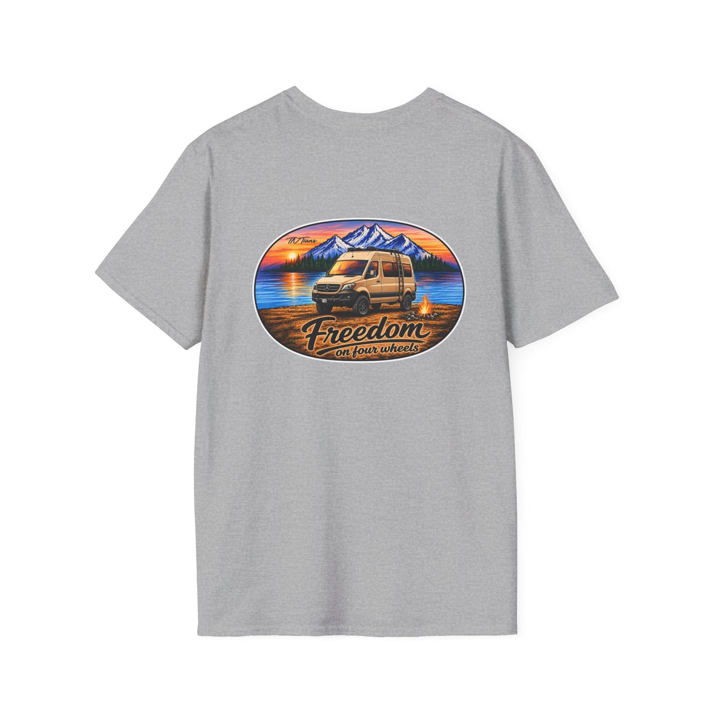 Mercedes Sprinter Freedom on Four Wheels Unisex Softstyle T-Shirt