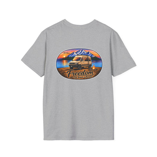 Mercedes Sprinter Freedom on Four Wheels Unisex Softstyle T-Shirt