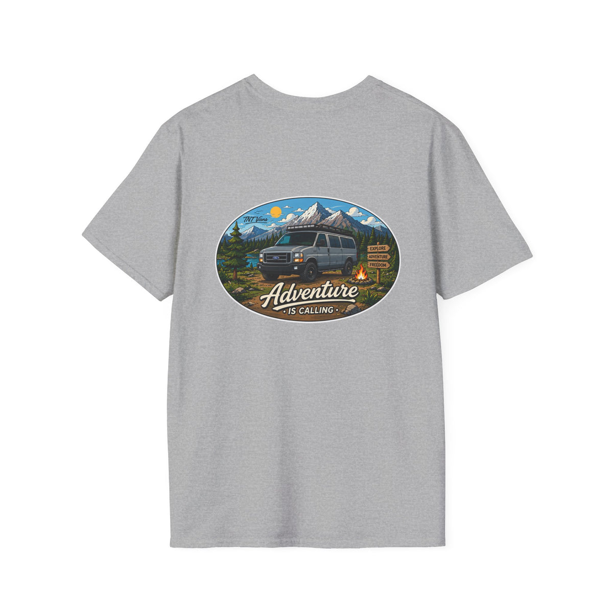 Ford Econoline Merchandise Adventure is Calling Unisex Softstyle T-Shirt