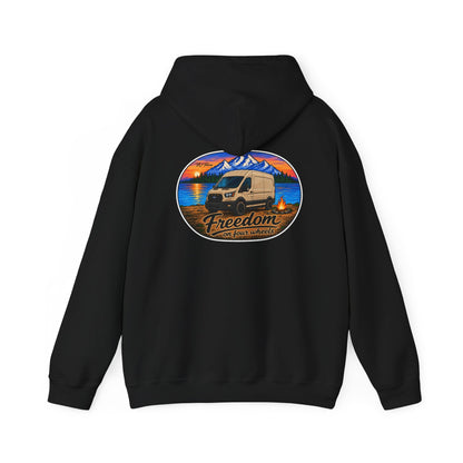Ford Transit Merchandise Freedom on Four Wheels Unisex Heavy Blend™ Hooded Sweatshirt