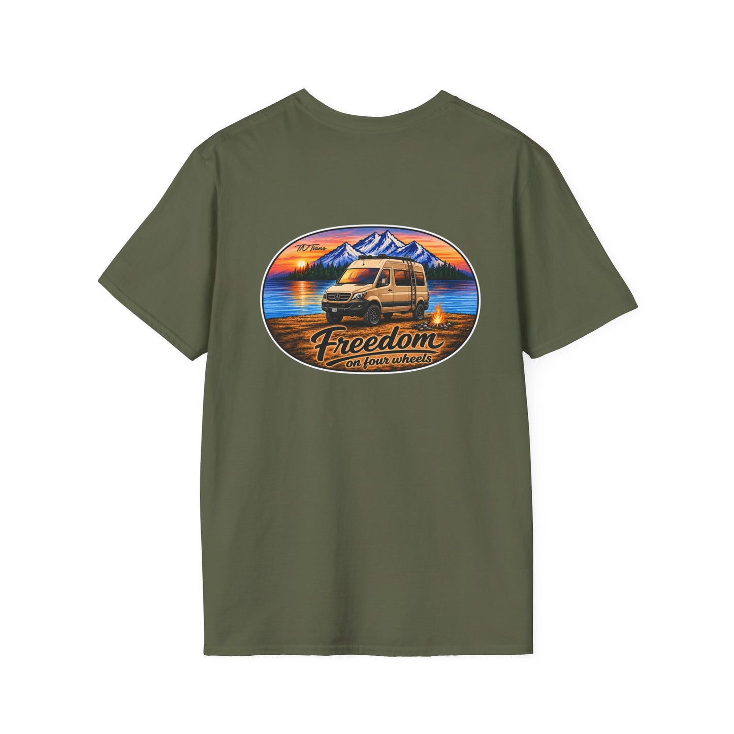 Mercedes Sprinter Freedom on Four Wheels Unisex Softstyle T-Shirt