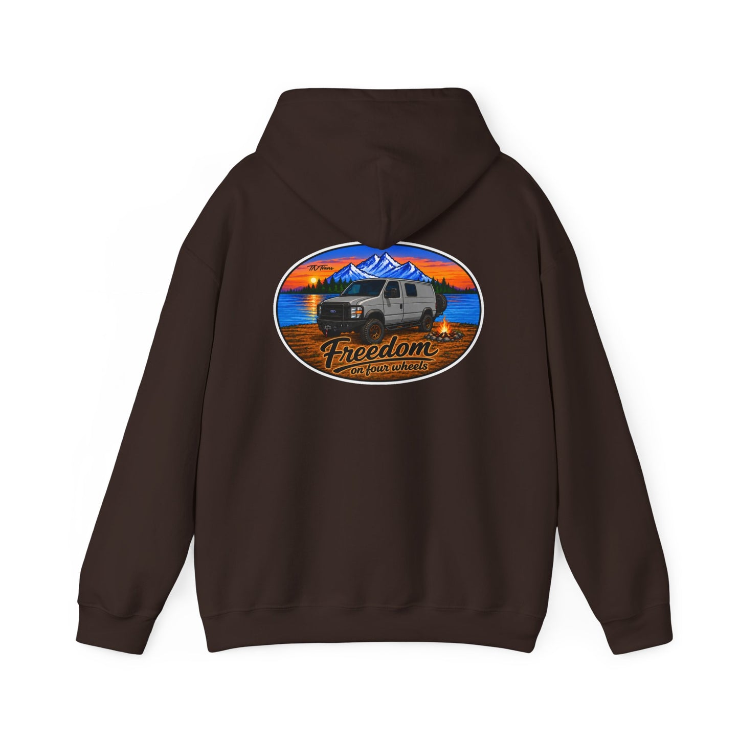 Ford Econoline Merchandise Freedom on Four Wheels Unisex Heavy Blend™ Hooded Sweatshirt