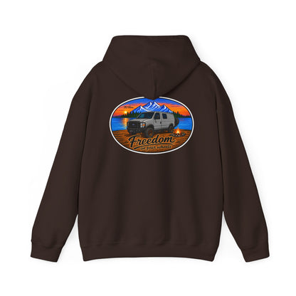 Ford Econoline Merchandise Freedom on Four Wheels Unisex Heavy Blend™ Hooded Sweatshirt