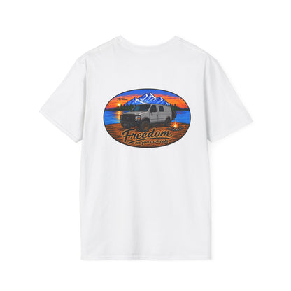 Ford Econoline Freedom on Four Wheels Unisex Softstyle T-Shirt