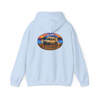 Nissan NV Merchandise Van 2500 3500 Freedom on Four Wheels Unisex Heavy Blend™ Hooded Sweatshirt
