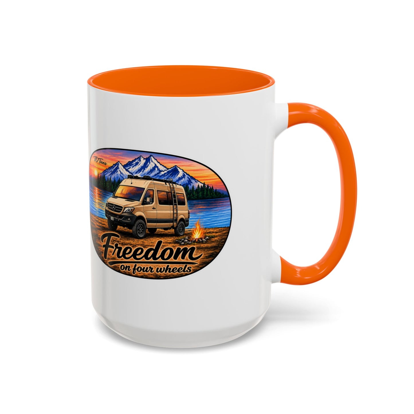 Sprinter Van Freedom on Four Wheels Accent Coffee Mug (11, 15oz)