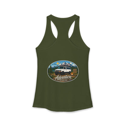 Chevy Express Merchandise Adventure is Calling Women's Ideal Racerback Tank