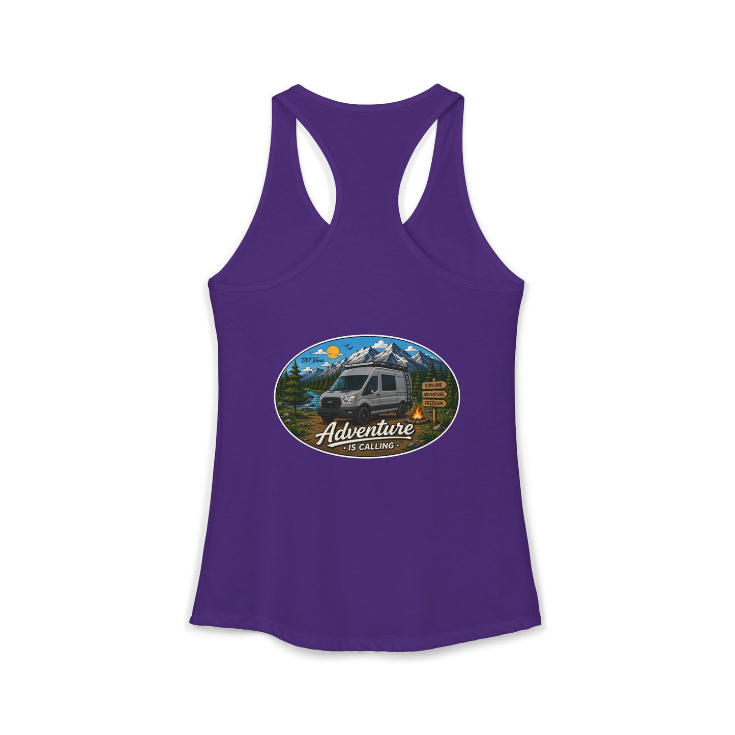 Ford Transit Merchandise Adventure is Calling Women's Ideal Racerback Tank