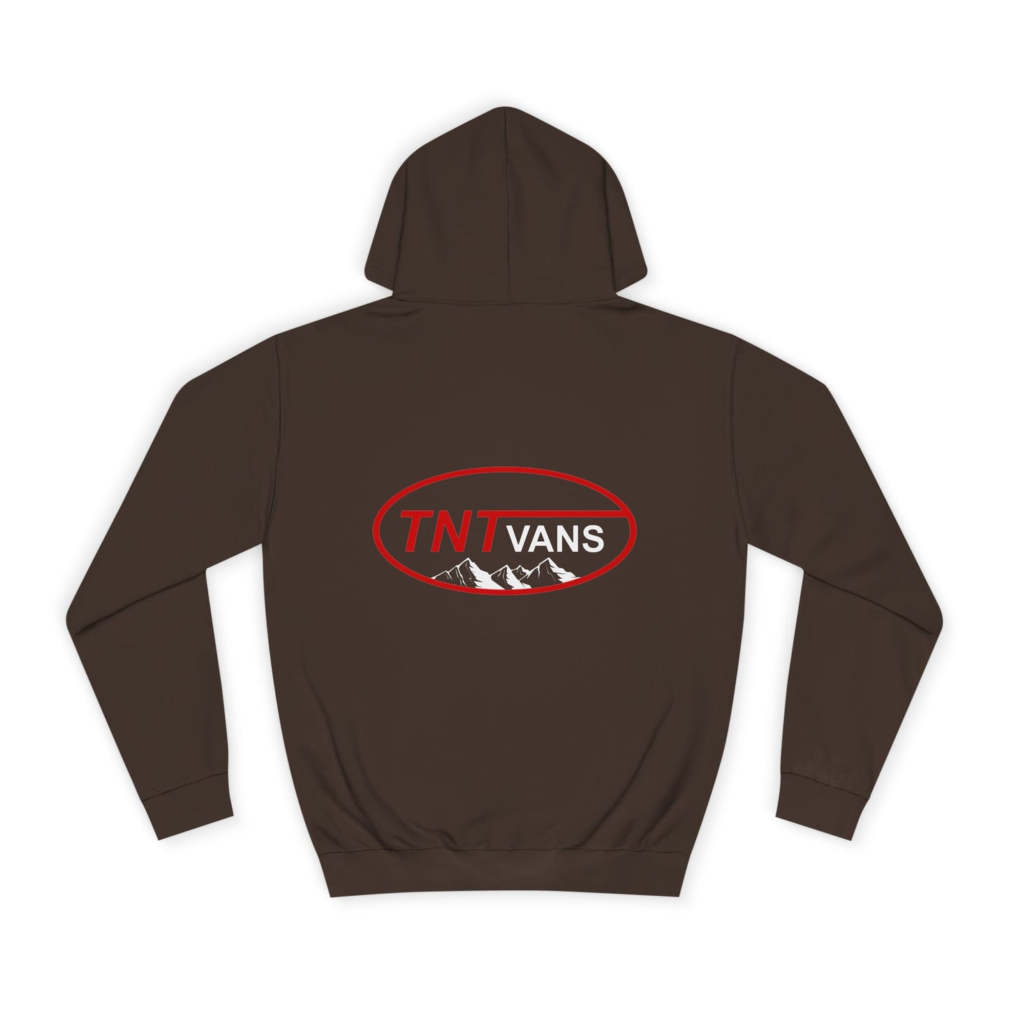 Unisex College Hoodie with Retro TNTVANS Logo, Casual Wear, College Life Hoodie, Perfect for Students, Gift for Graduates & Friends